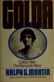 Cover of: Golda: Golda Mair : the romantic years