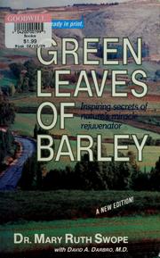 Green leaves of barley