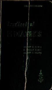 Cover of: Handbook of pediatrics by Henry K. Silver