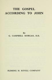 Cover of: The gospel according to John