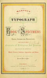 Cover of: Harpel's typograph by Oscar Henry Harpel