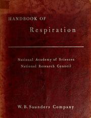Cover of: Handbook of respiration.