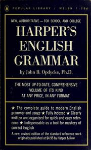 Cover of: Harper's English grammar.