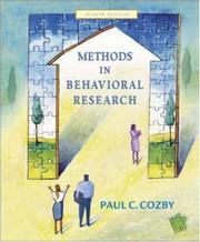 Cover of: Methods in Behavioral Research with PowerWeb by Paul C. Cozby, Paul Cozby