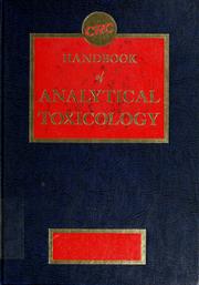 Cover of: Handbook of analytical toxicology by Irving Sunshine