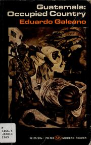 Cover of: Guatemala by Eduardo Galeano