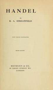 Cover of: Handel by R. A. Streatfeild