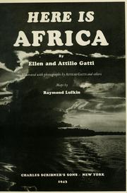 Cover of: Here is Africa by Ellen Morgan Waddill Gatti