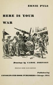 Cover of: Here is your war by Ernie Pyle
