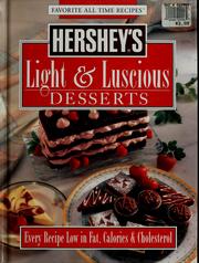 Cover of: Hershey's light & luscious desserts