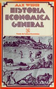 Cover of: Historia económica general by Max Weber