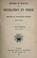 Cover of: Histoire et travaux de la délégation en Perse du Ministère de l'instruction publique, 1897-1905.