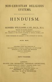 Cover of: Hinduism by Sir Monier Monier-Williams