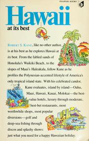 Cover of: Hawaii at its best by Robert S. Kane