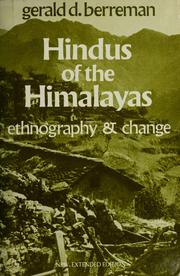 Cover of: Hindus of the Himalayas: ethnography and change