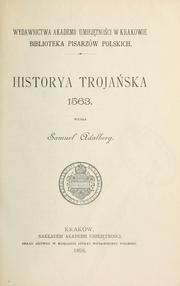 Cover of: Historya trojaska, 1563 by Guido delle Colonne