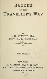Cover of: Brooks by the traveller