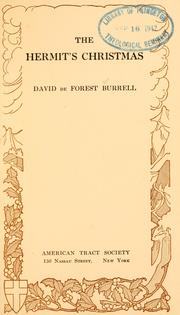 Cover of: The hermit's Christmas. by David De Forest Burrell