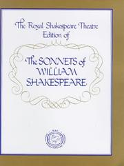 The Royal Shakespeare Theatre edition of the sonnets of William Shakespeare