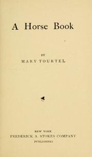 Cover of: A horse book by Mary Tourtel