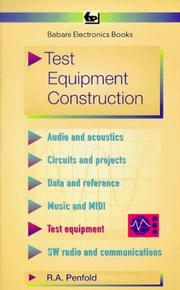 Cover of: Test Equipment Construction