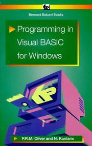 Cover of: Programming in Visual Basic for Windows (BP)