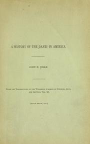 Cover of: A history of the Danes in America