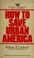 Cover of: How to save urban America.