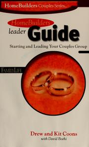 Cover of: HomeBuilders leader guide: starting and leading your couples group