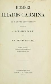 Cover of: Iliadis carmina. by Όμηρος