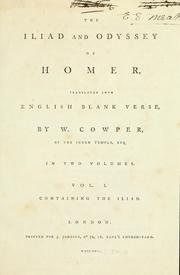 Cover of: The Iliad and Odyssey of Homer.
