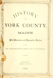 History of York County, Maine by W. W. Clayton