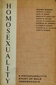 Cover of: Homosexuality by Society of Medical Psychoanalysts.