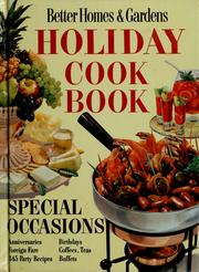 Cover of: Holiday cook book.