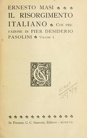 Cover of: Il Risorgimento italiano by Ernesto Masi