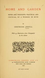 Cover of: Home and garden by Gertrude Jekyll