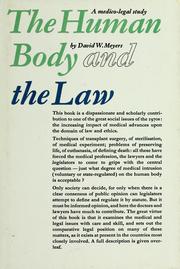 Cover of: The human body and the law by David Meyers