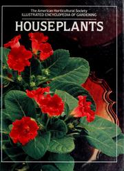 Cover of: Houseplants by American Horticultural Society.