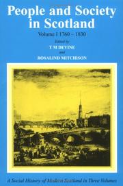 People and society in Scotland. Vol. 1, 1760-1830