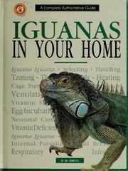 Cover of: Iguanas in your home by R. M. Smith