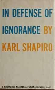 Cover of: In defense of ignorance