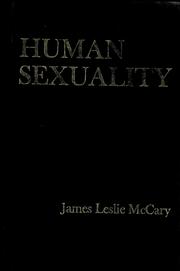 Cover of: Human sexuality by James Leslie McCary