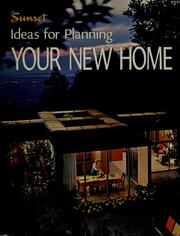 Cover of: Ideas for planning your new home.