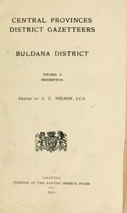 Cover of: Buldana district.