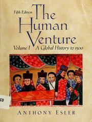 Cover of: The human venture by Anthony Esler
