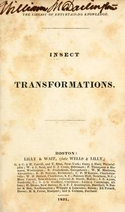 Cover of: Insect transformations. by James Rennie