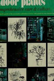 Cover of: Indoor plants by Doris F. Hirsch