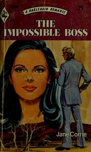 Cover of: The impossible boss by Jane Corrie