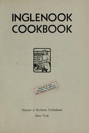 Cover of: Inglenook cookbook