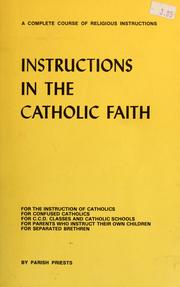 Cover of: Instructions in the Catholic faith